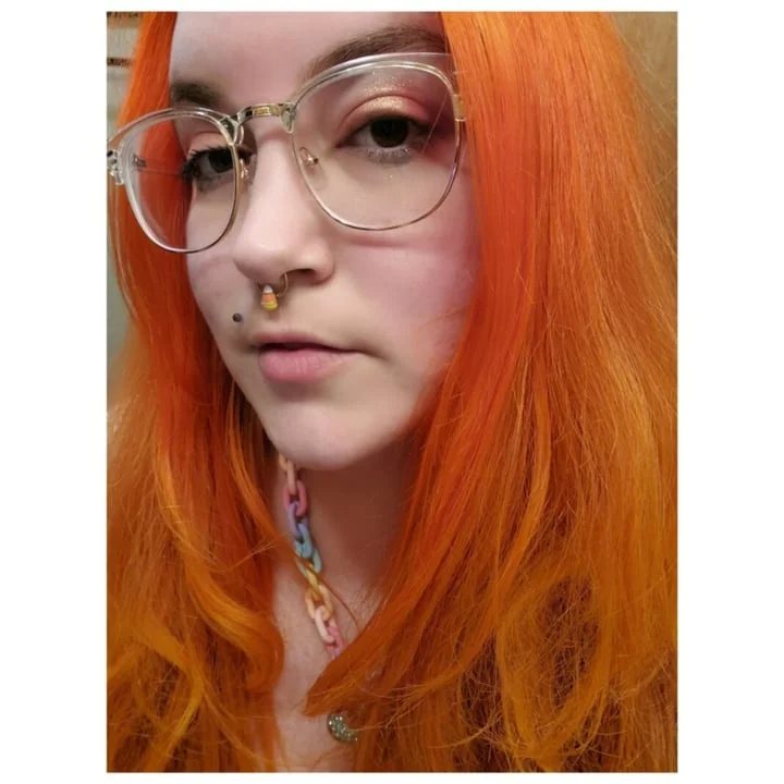 Absinthedeville OnlyFans creator with colorful hair