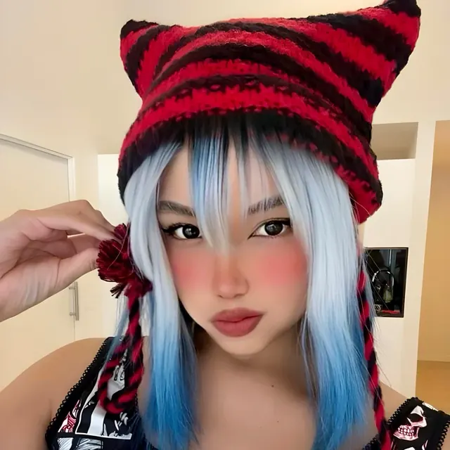 Elizabeth virtual waifu OnlyFans blue-haired gamer