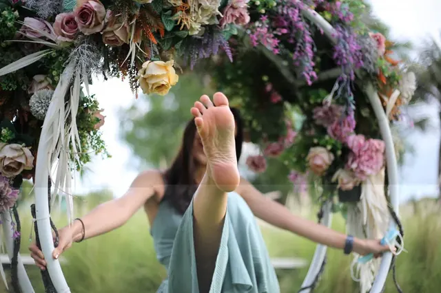 Eurasian Feet OnlyFans creator showcasing feet