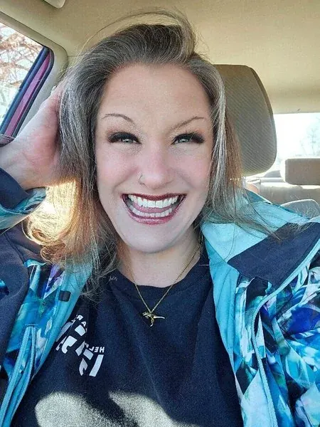 jules17952 OnlyFans smiling and enjoying herself