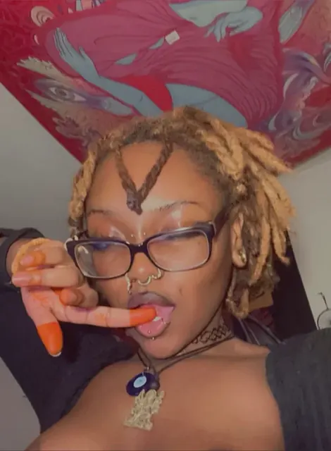Kxaos OnlyFans with dreadlocks