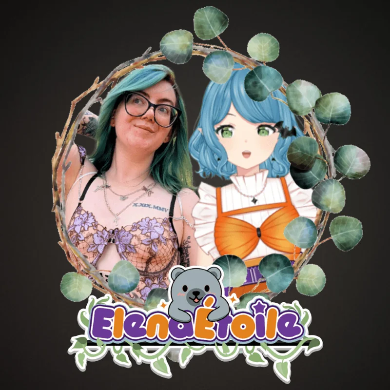 Elena OnlyFans Vtuber with glasses