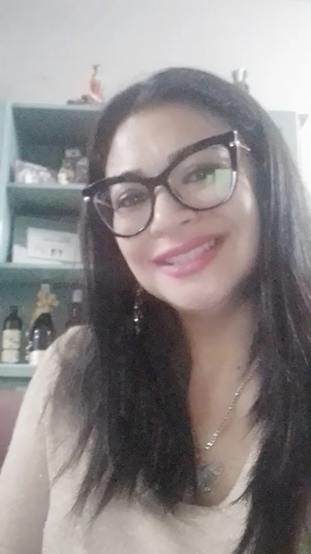 sweet hell OnlyFans creator with glasses