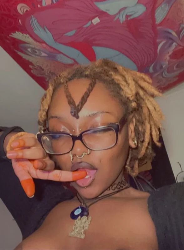 Kxaos OnlyFans with dreadlocks