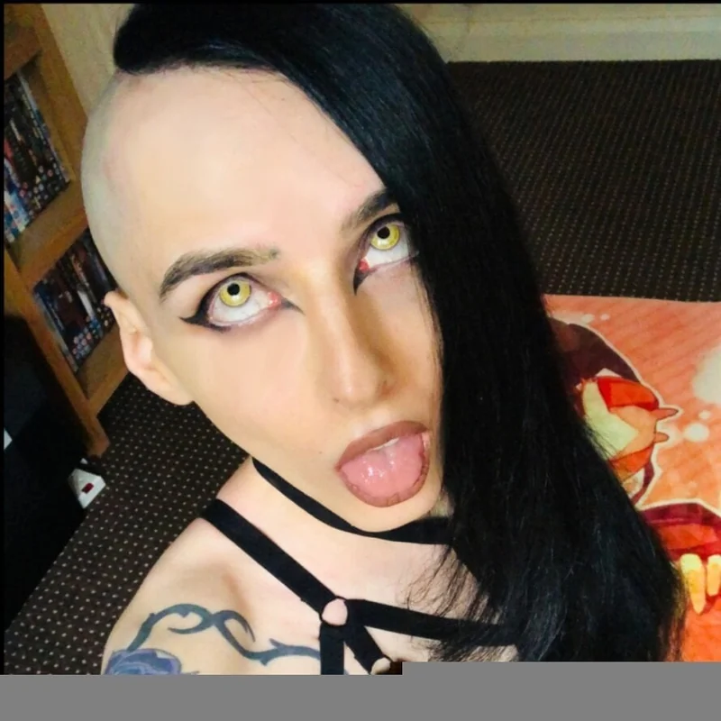 Succubus OnlyFans creator with unique goth aesthetic