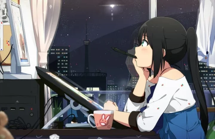 ૮ ˶ᵔ ᵕ ᵔ˶ ა OnlyFans creator with black hair