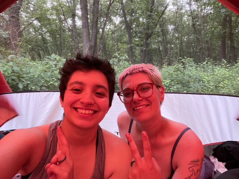 Jackie and Roxie OnlyFans couple van life